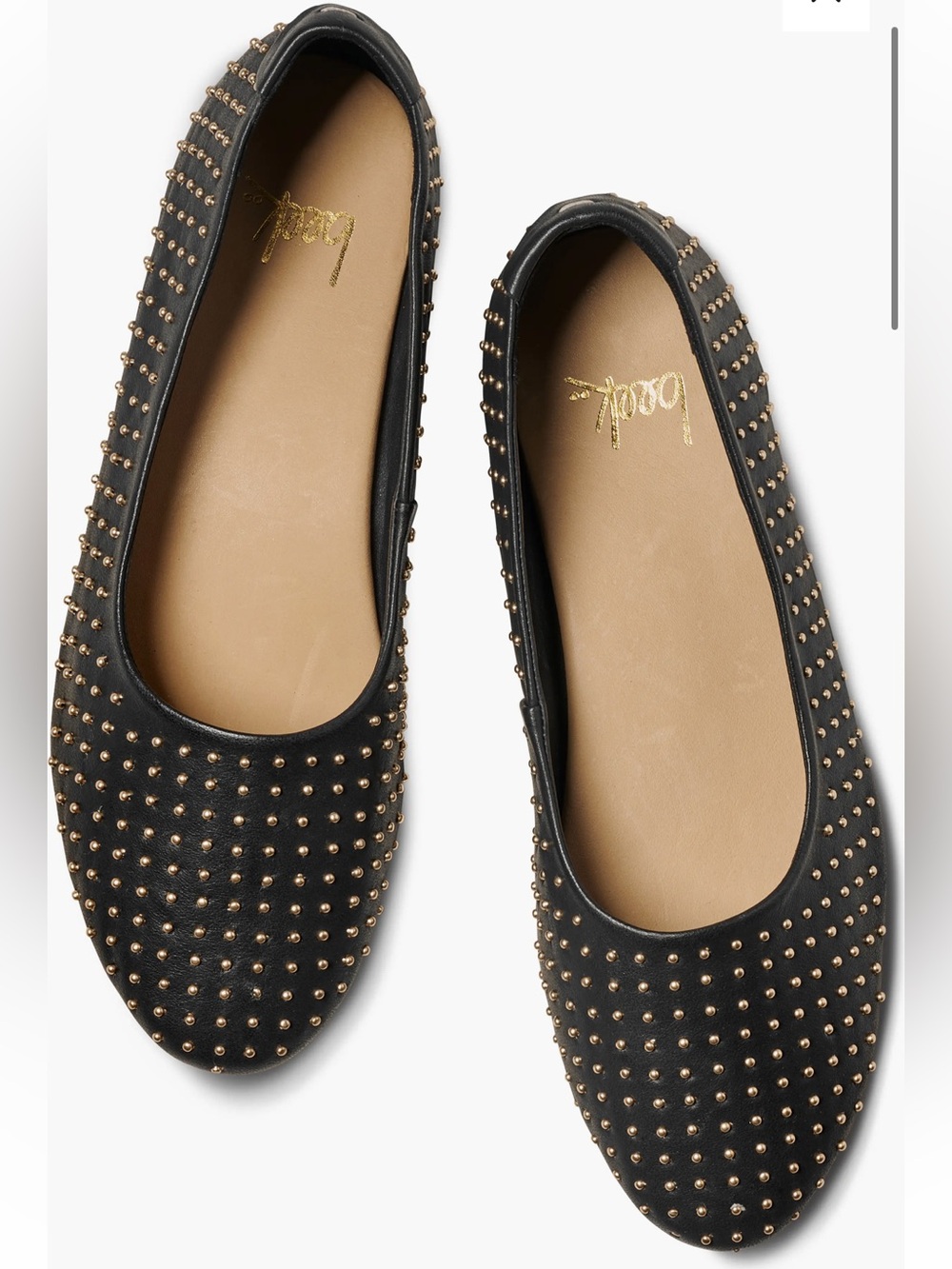 NWOB Beek BLACK SWIFTLIT STUDDED FLAT Size 8